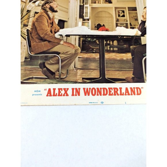Lot of 2 Alex In Wonderland 1970 Movie Lobby Cards Comedy Donald Sutherland VTG - Picture 7 of 14